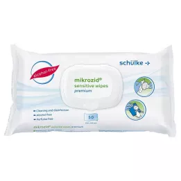 MIKROZID toalhetes sensíveis premium Des.MP+Flä.Softp., 50 unid
