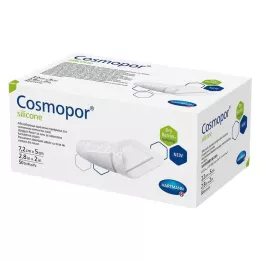 COSMOPOR curativo de silicone 5x7,2 cm, 50 unidades