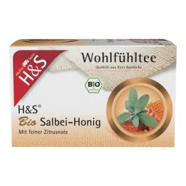 H&S Sacos de filtro de mel de sálvia orgânica, 20X2 g