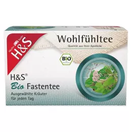 H&S Sacos de filtro de chá de jejum orgânico, 20X1,5 g