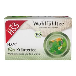 H&S Sacos de filtro de chá de ervas orgânicas, 20X1,5 g