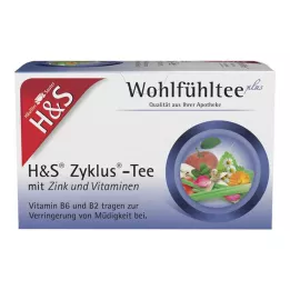H&S Cycle Tea com Zinco e Vitaminas Sacos Filtrantes, 20X1,5 g