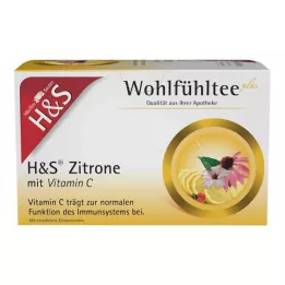 H&amp;S Limão com Vitamina C Sacos Filtrantes, 20X2,5 g