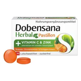 Pastilhas de Mel Herbal Dobensana com Vitaminas C & e Zinco (16 unidades)