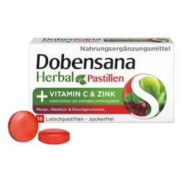 Dobensana Herbal Kirschgeschm.vit.c &amp; Pastilha de Zinco.(16 peças)