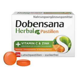 Dobensana Herbal Honey Vitaminas C & Zinco Pastil.(36 peças)
