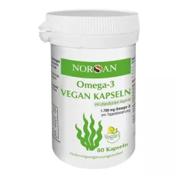 NORSAN Cápsulas veganas de ômega-3, 80 unidades
