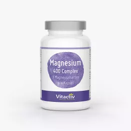 MAGNESIUM Cápsulas complexas de 400 mg, 120 unidades