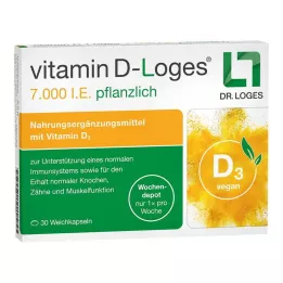 VITAMIN D-LOGES 7.000 UI de depósito semanal de ervas, 30 unidades