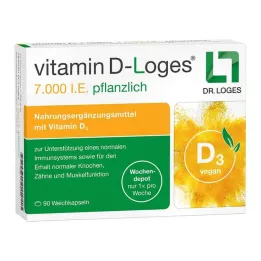 VITAMIN D-LOGES 7.000 UI de depósito semanal de ervas, 90 unidades