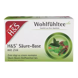 Sacos de filtro ácido-base H&S com zinco, 20X2,0 g