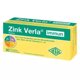ZINK VERLA comprimidos mastigáveis imunes, 30 unidades