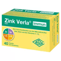 ZINK VERLA Cápsulas de imunidade, 40 unidades