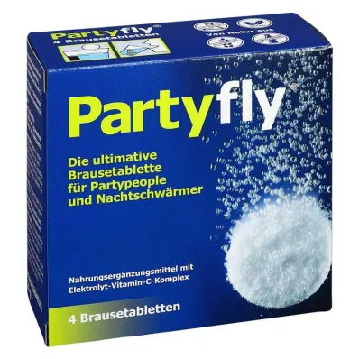 Comprimidos efervescentes Partyfly, 4 unidades Comprimidos efervescentes Partyfly, 4 unidades