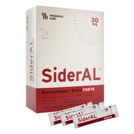 Sideral Iron Forte 30 mg granulado de frutas cítricas, 30 unid