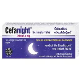 CEFANIGHT comprimidos derretíveis intens 2 mg, 60 unidades