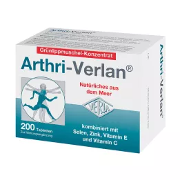 ARTHRI-VERLAN para comprimidos de suplementos alimentares, 200 unidades