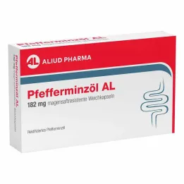 Óleo de hortelã-pimenta AL 182 mg cápsulas moles com revestimento entérico para síndrome do intestino irritável, 30 unidades