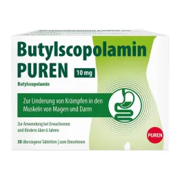 Butilscopolamina PUREN comprimidos de 10 mg, 50 unidades