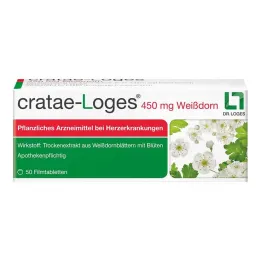 cratae-Loges 450 mg comprimidos revestidos por película de espinheiro, 50 unidades