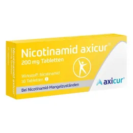 Comprimidos de nicotinamida axicur® 200 mg, 10 unidades