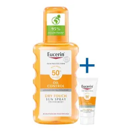 Eucerin Sun Oil Control Spray Corporal Transparente LSF 50+ , 200 ml