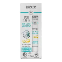 Creme para olhos sensíveis à base de Lavera Q10, 15 ml