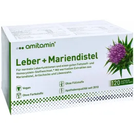 Cardo leiteiro Amitamin + cápsulas de fígado (120 peças)
