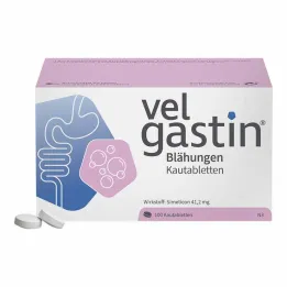 Comprimidos mastigáveis para flatulência Velgastin, 100 unidades