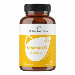 Cápsulas de vitamina D3 2.000 UI, 120 peças