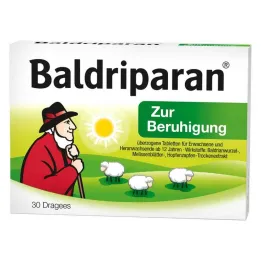 Comprimidos revestidos de Baldriparan para sedação, 30 unid