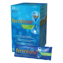 Ferrotone ferro natural mais vitamina C saco de maçã, 28X25 ml