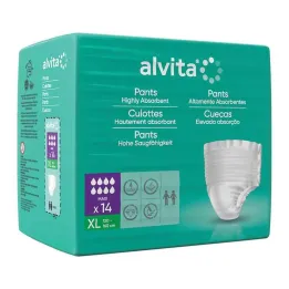 Alvita Calças para Incontinência maxi xl, 14 peças