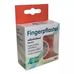 UM EASYPLAST Adesivo para dedo 2,5 cm x 5 m vermelho, 1 peça