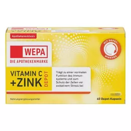 WEPA Cápsulas de vitamina C+zinco, 60 unidades