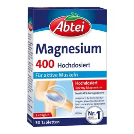 Abbey Magnesium 400 comprimidos de alta dose, 30 unidades