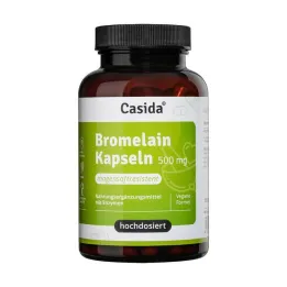 Cápsulas com revestimento entérico de alta dose de 500 mg de bromelaína, 120 unidades