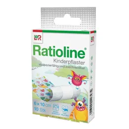Os pensos infantis Ratioline podem ser cortados no tamanho 6 cmx1 m, 10 peças