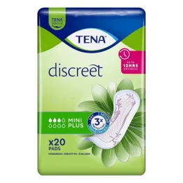 TENA® absorventes discretos Mini Plus para incontinência, 20 peças