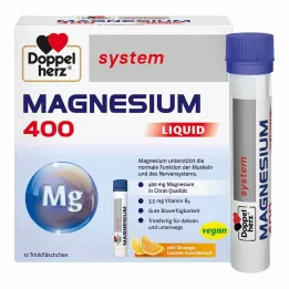 Ampola para beber sistema líquido Doppelherz Magnesium 400, 10 un