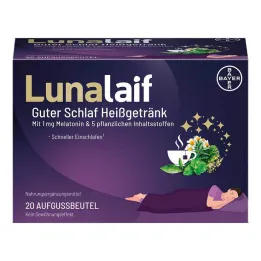 Lunalaif Sacos para bebidas quentes Good Sleep, 20 unidades
