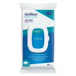 STERILLIUM Protect & Toalhetes desinfetantes de superfícies, 60 unidades
