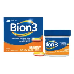 Comprimidos de energia BION3, 30 unidades