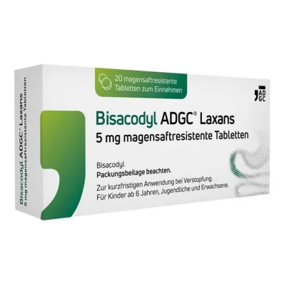 Bisacodil ADGC® Laxans 5 mg comprimidos gastrorresistentes, 20 unidades Bisacodil ADGC® Laxans 5 mg comprimidos gastrorresistentes, 20 unidades