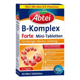 Comprimidos fortes Abbey Vitamin B Complex, 50 unidades