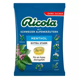 RICOLA o.Z. saco de balas mentoladas extra fortes, 75 g