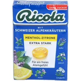 RICOLA o.Z.Box Mentol-Limão balas extra fortes, 50 g