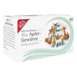 H&amp;S Saco de filtro de chá de inverno com especiarias orgânicas de maçã (20x2,0 g)