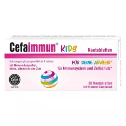 CEFAIMMUN KIDS Comprimidos mastigáveis, 20 unidades