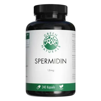 Green Naturals Espermidina 1,6 mg cápsulas veganas, 240 unidades Green Naturals Espermidina 1,6 mg cápsulas veganas, 240 unidades
